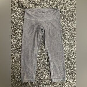 Lululemon crops heathered grey